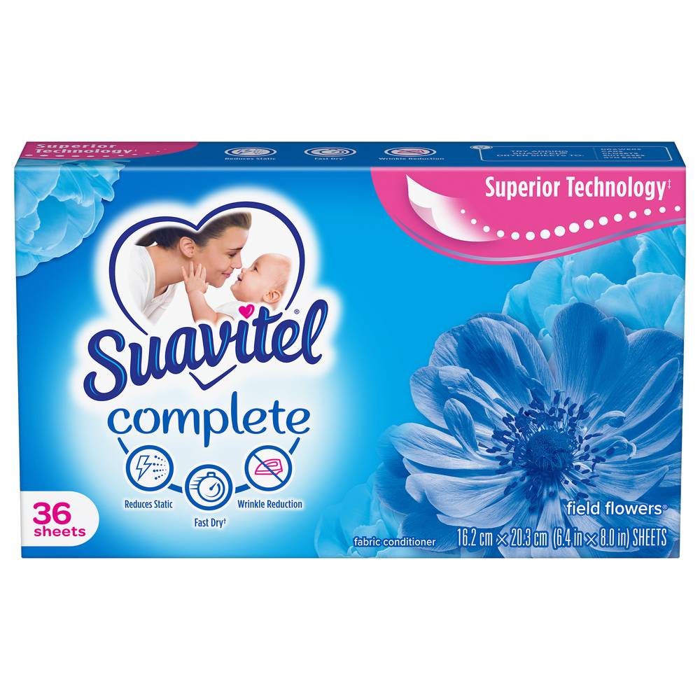 Suavitel Complete Fabric Softener Dryer Sheets (16.2 cm*20.3 cm)