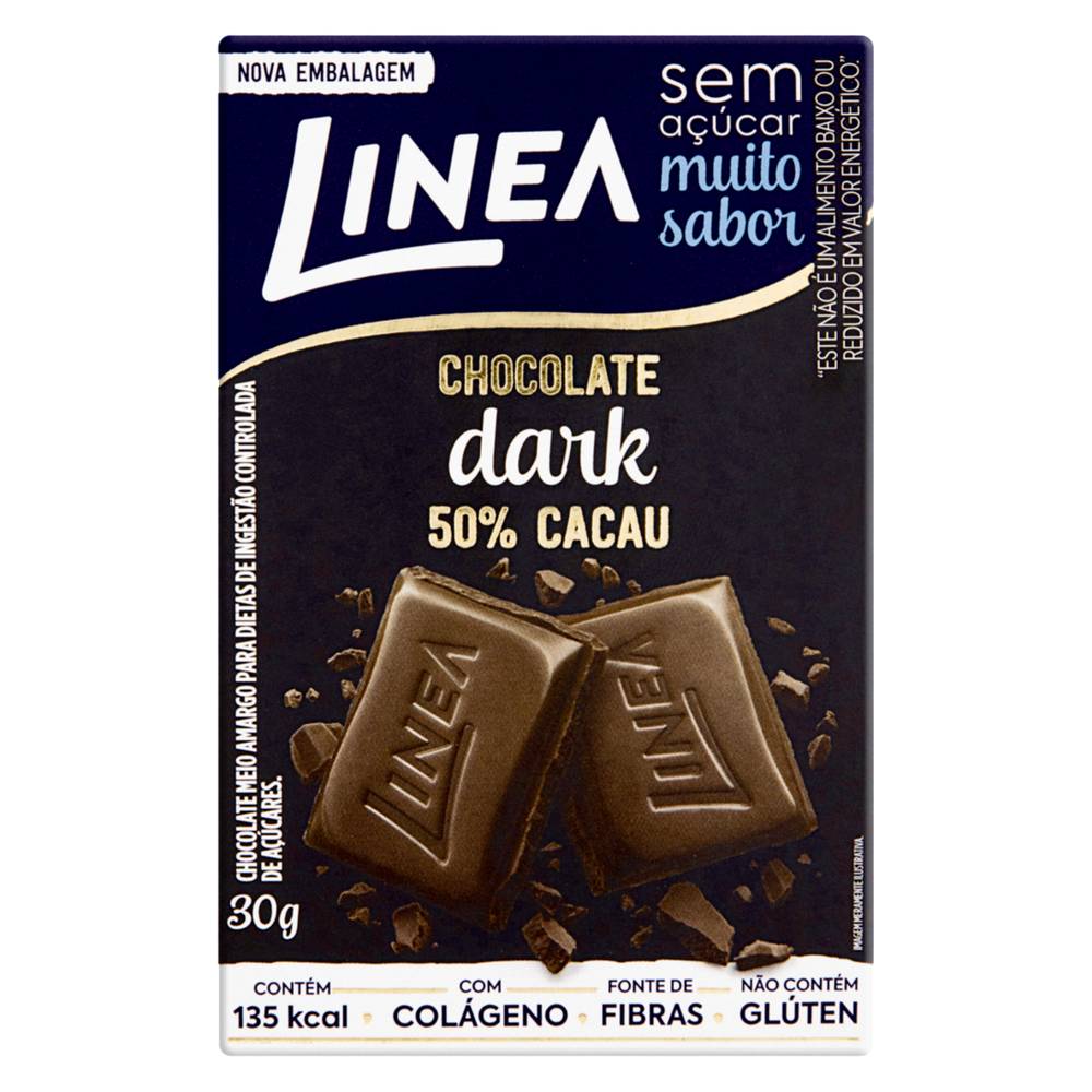 Linea chocolate dark zero açúcar (30 g)