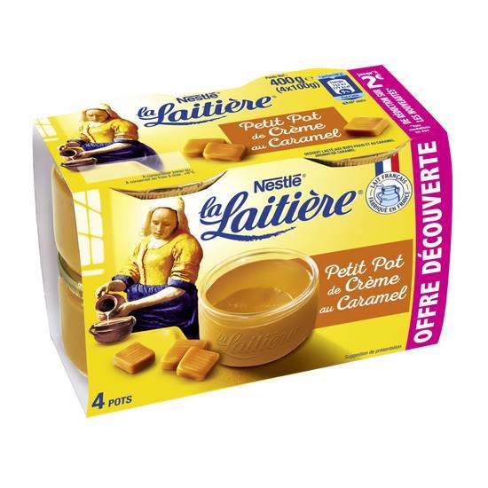 Le petit pot de crème au caramel (offre découverte) 4 pots - nestlé - 400g (4 * 100g) e