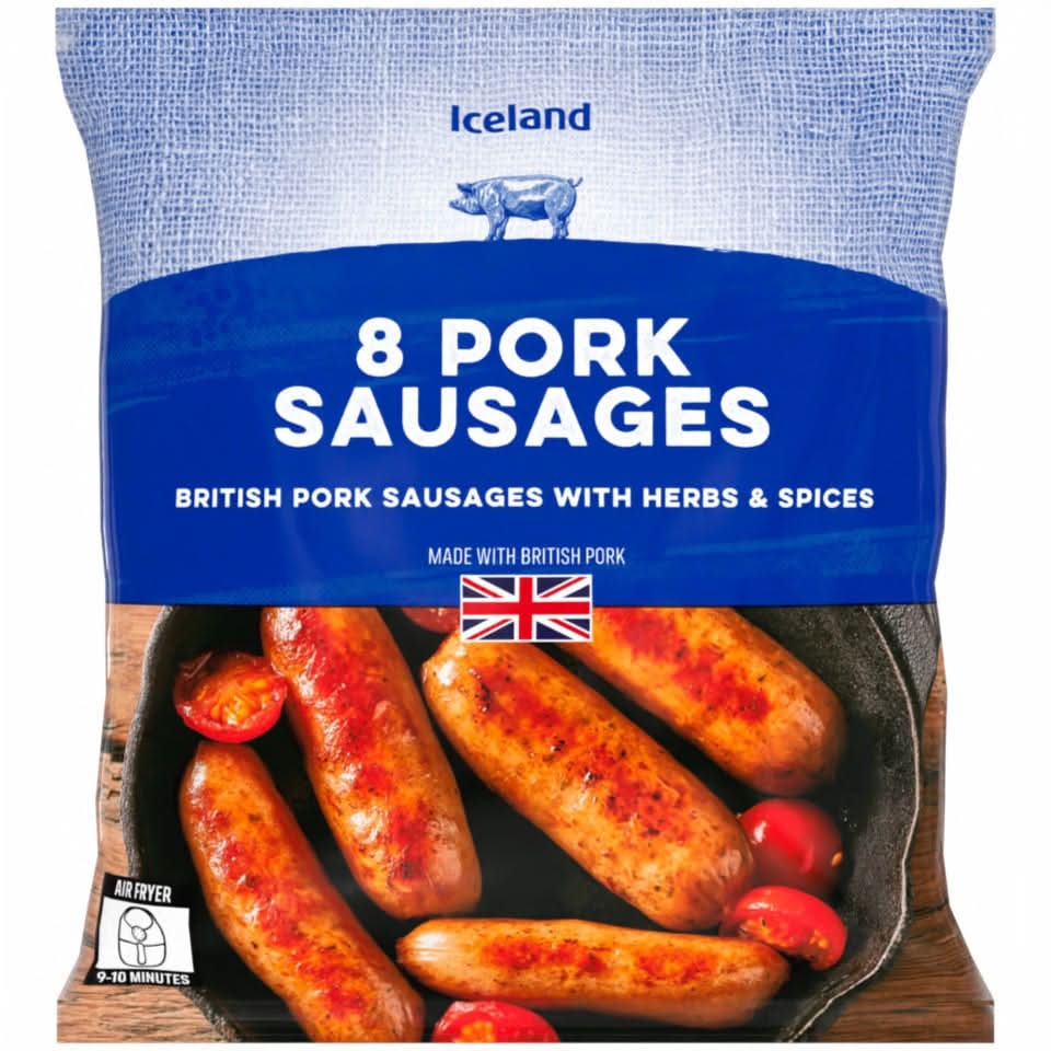 Iceland Pork Sausages (8 pack)