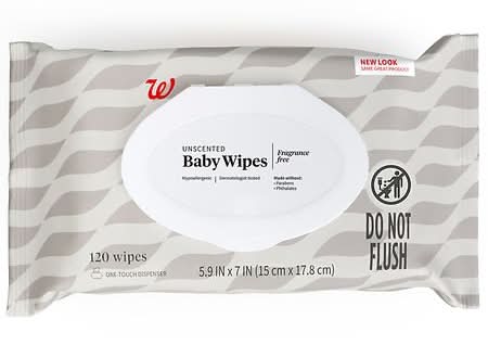 Well Beginnings Wipes Unscented, 5.9 in x 7 in (120 ct)