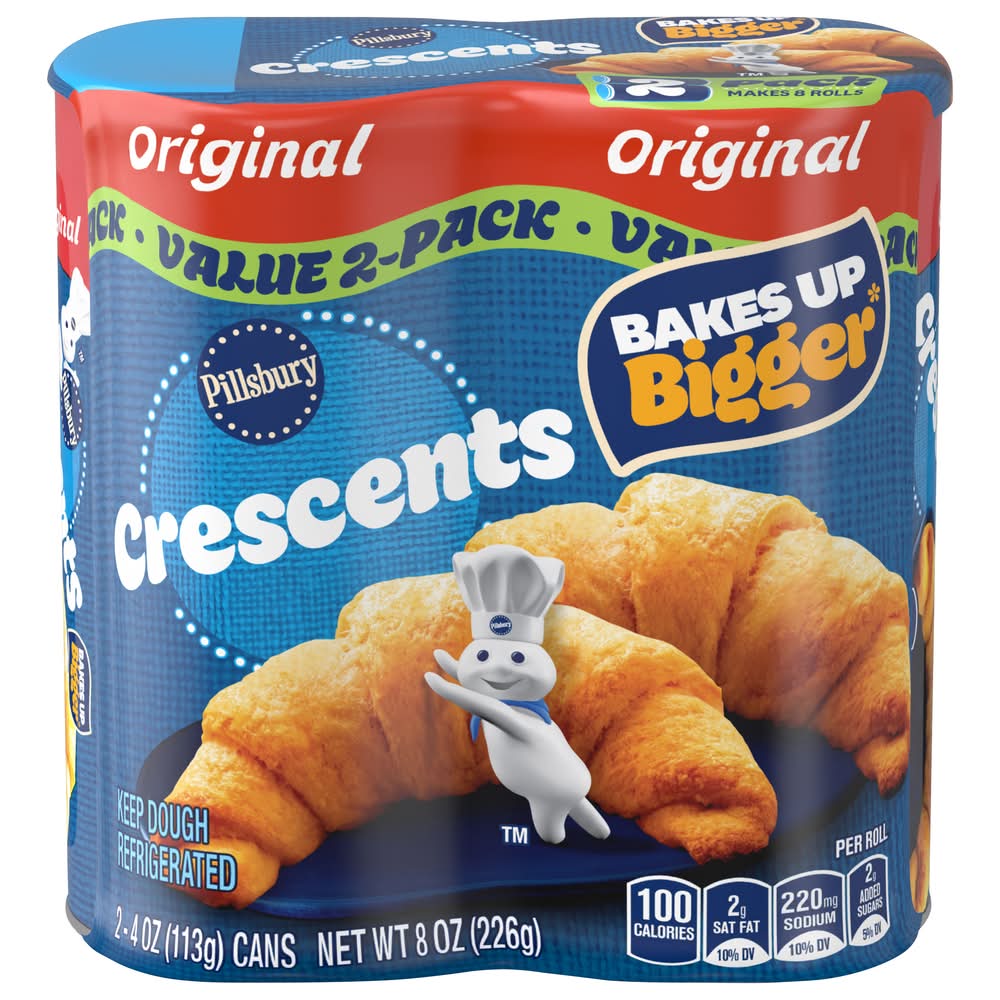 Pillsbury Original Crescent Rolls Pastry Dough (8 oz, 2 ct)