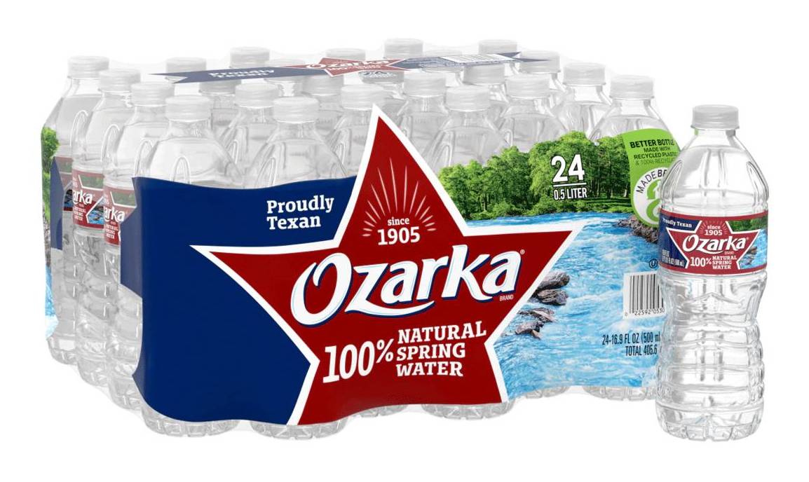 Ozarka water 24 pack, 16.5 oz