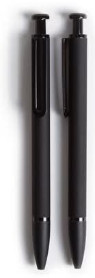 Les Produits U Monterey Soft Touch Ballpoint Pens, Black (2 ct)