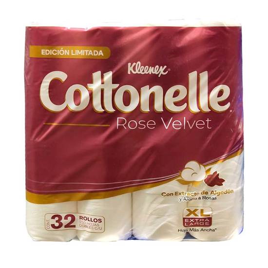 Cottonelle papel higiénico rose velvet (32 un)