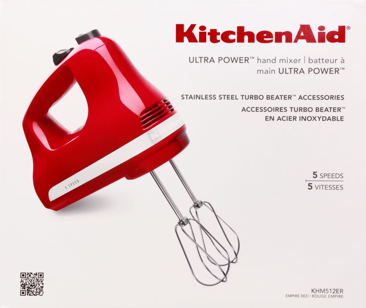 KitchenAid Ultra Power Empire Red 5 Speed Hand Mixer