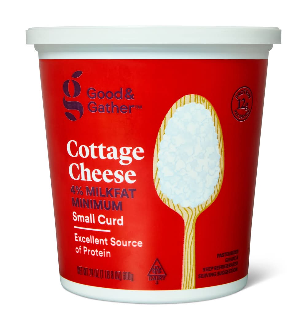 Good & Gather 4% Milkfat Small Curd Cottage Cheese (24 oz)