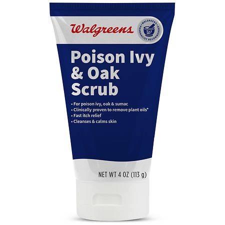 Walgreens Poison Ivy and Oak Scrub 4 OZ - 4.0 oz