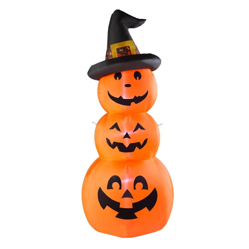 Home Accents Holiday 7 Ft. Led Jack-O-Lantern Stack