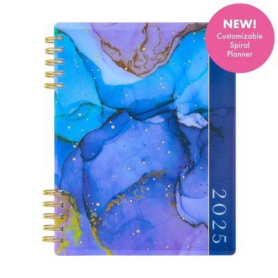 2025 Weekly-Monthly Planner, 9.75x8.75, Blue