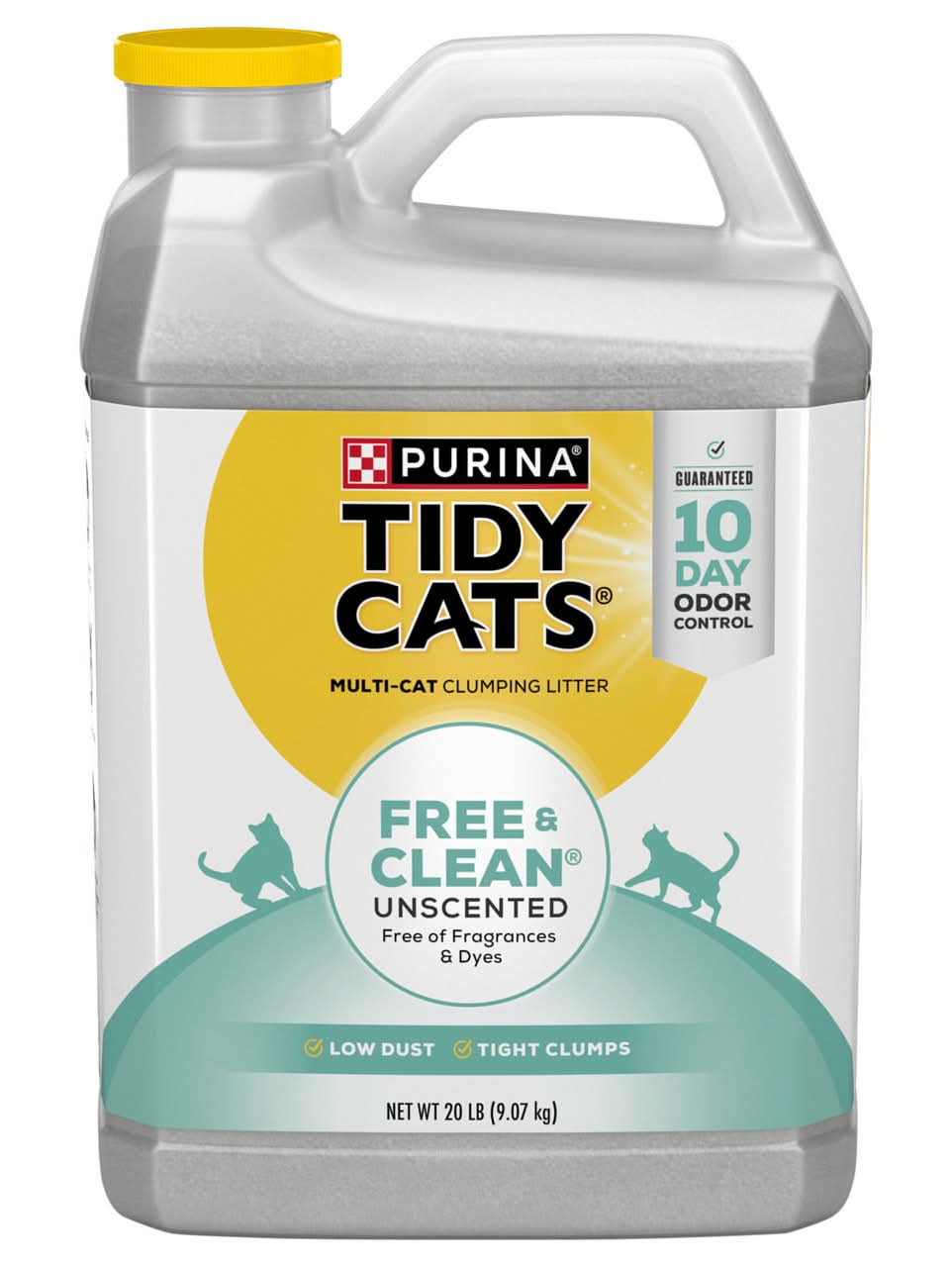 Tidy Cats Free & Clean Clumping Litter, Multi-Cat, Unscented