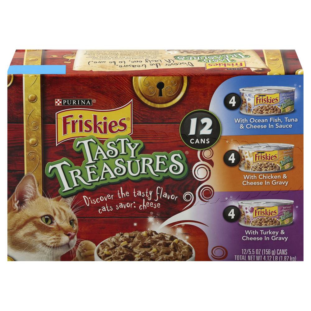 Friskies Tasty Treasures Prime Fillets Assorted Cat Food (4.12 lbs, 12 ct)