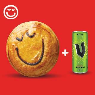 Regular Pie&250ml V Energy Drink