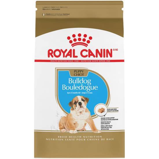 Royal Canin Breed Health Nutrition Bulldog Puppy Dry Dog Food (30 lbs)