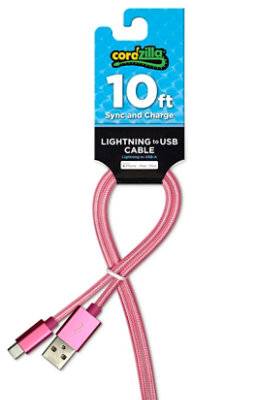 10Ft Mfi Lightning Cable - Ea