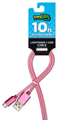 10Ft Mfi Lightning Cable - Ea