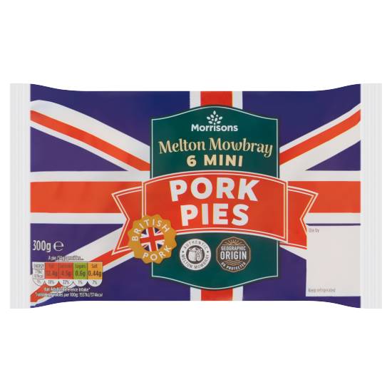 Morrisons Melton Mowbray Mini Pork Pies (6ct)
