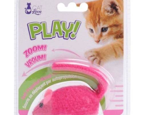 CAT LOVE SELF PROPELLED MOUSE PINK