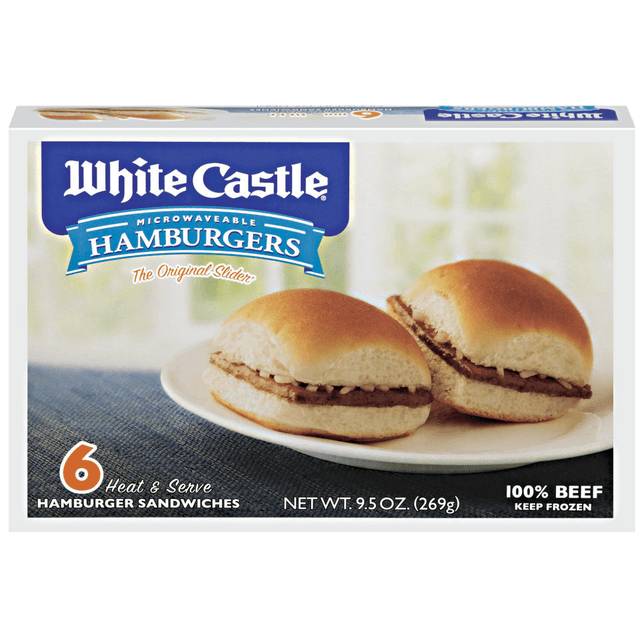 White Castle Frozen Microwaveable Hamburgers 6-Pack