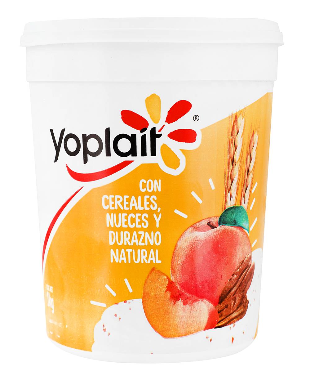 Yoplait · Yogurt con cereales duraznos y nueces (1 kg)