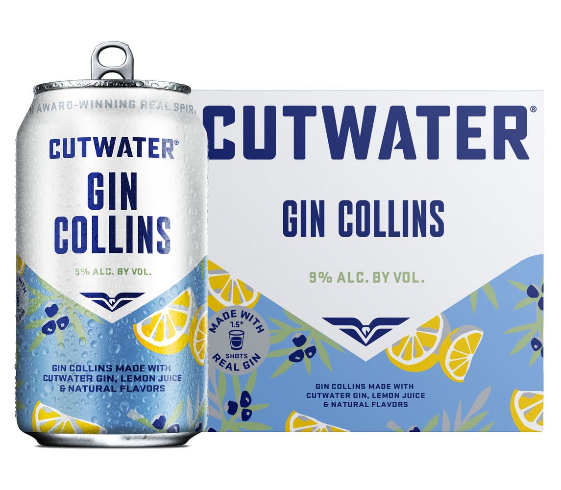 Cutwater Spirits Gin Collins (4 x 12 fl oz)