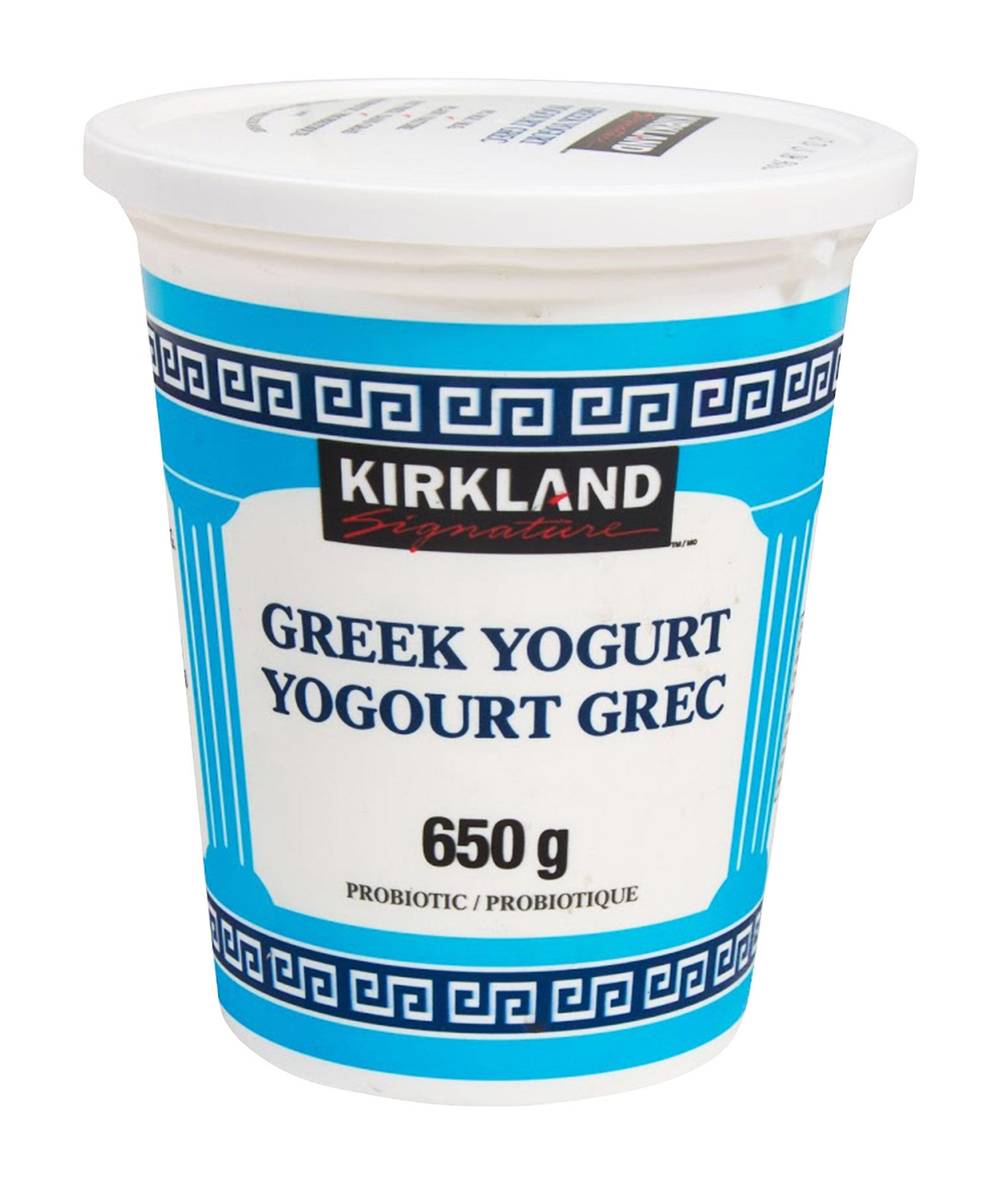 Ks Greek Yogurt 4 3X650G T48H47 P192 Sl25 / Kirkland Signature Fat-Free Greek Yogurt (3 x 650 g)