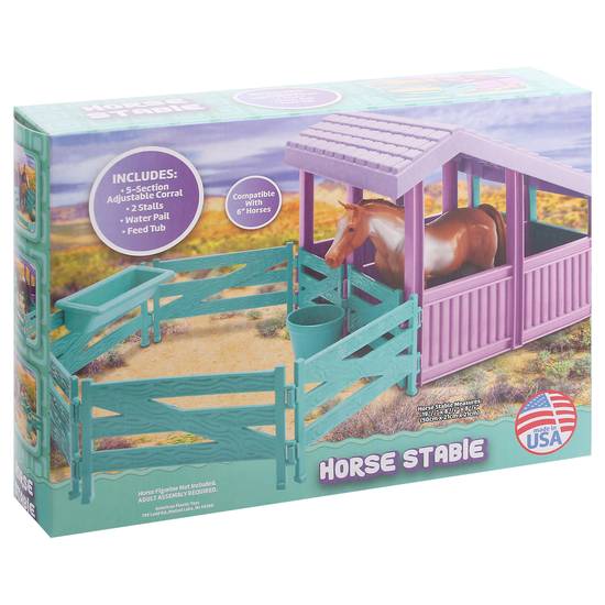 American Plastic Toys Horse Stable Set (6 pieces)