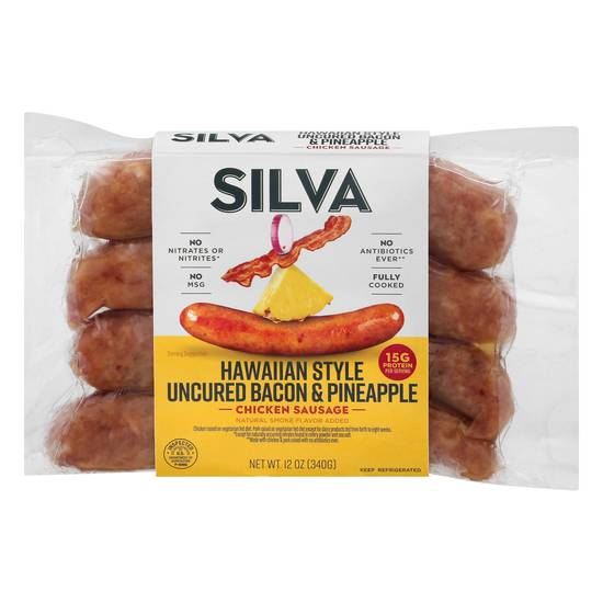 Silva Hawaiian Style Uncured Bacon & Pineapple Chicken Sausage (4 ct)