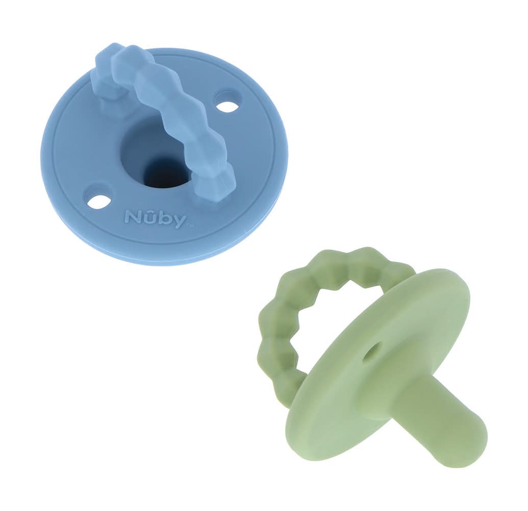 Nuby Softees Pacifiers 2 Ct - Assorted