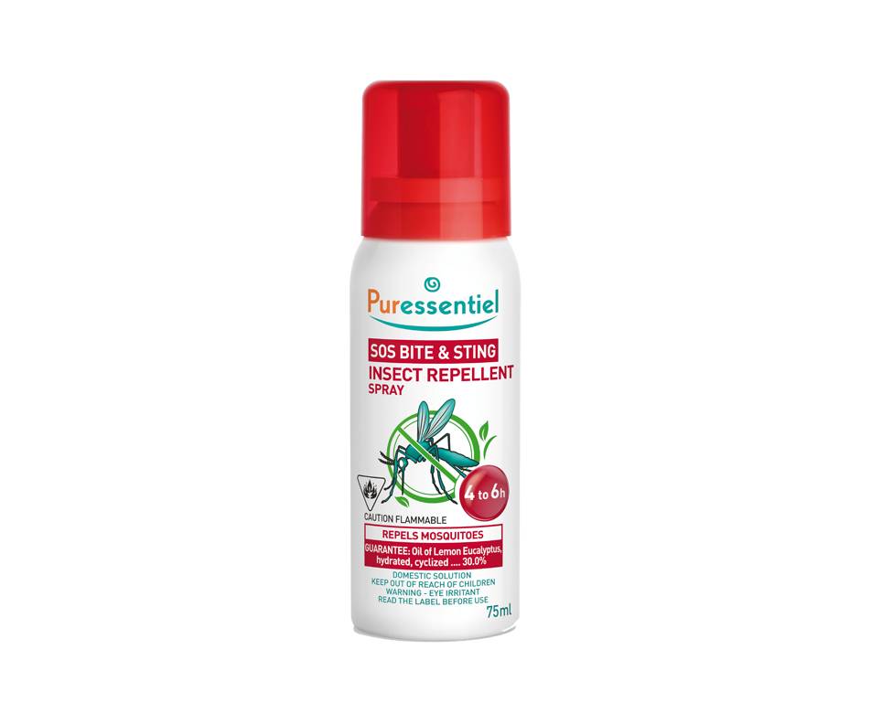 Puressentiel sos piqûres vaporisateur chasse-insectes (75 ml) - sos bite & sting insect repellent spray (75 ml)