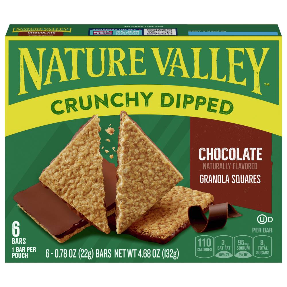 Nature Valley Crunchy Dipped Granola Squares, Chocolate (0.78 oz, 6 ct)