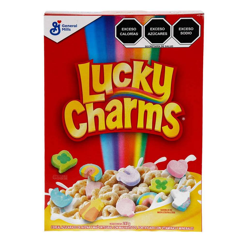 Lucky Charms · Cereal azucarado de avena y maíz integral con malvaviscos (297 g)