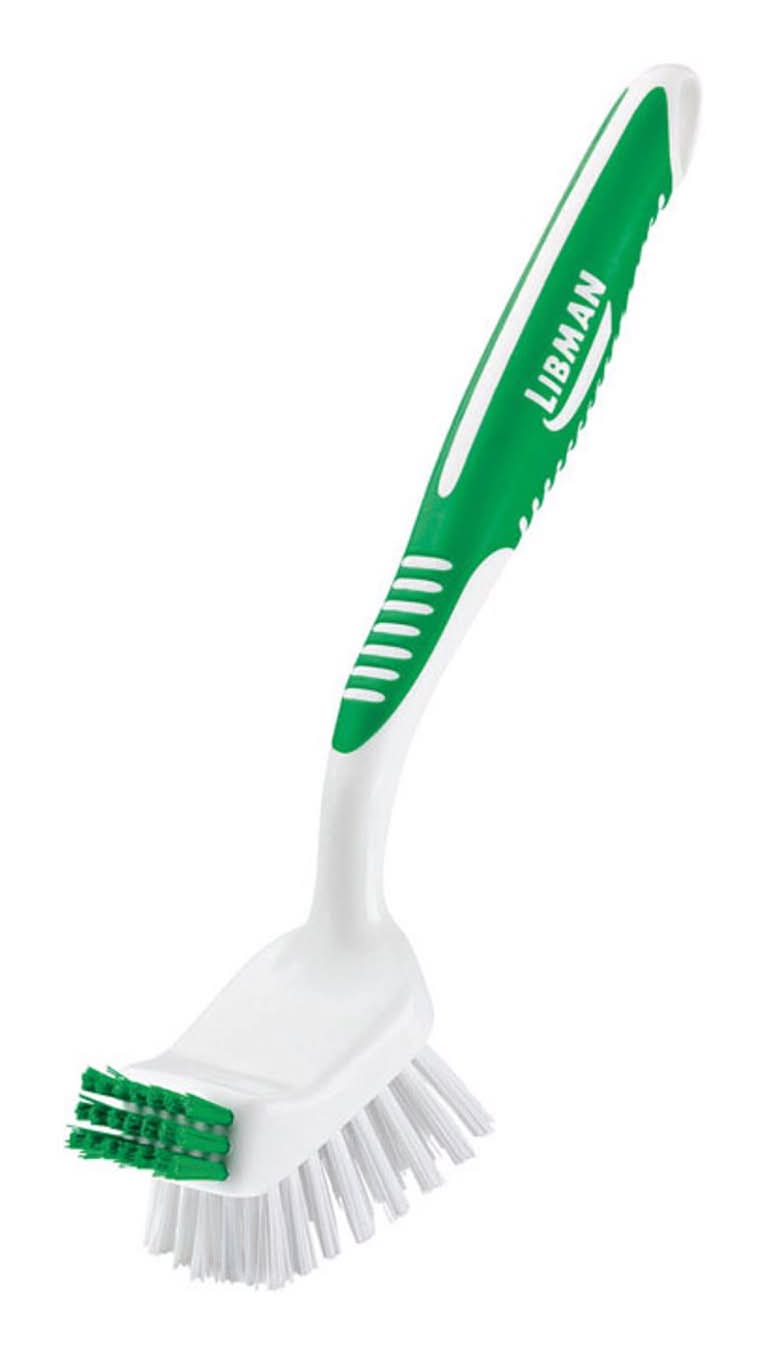 Libman Big Job 2.5 In. W Hard Bristle 8 In. Plastic/Rubber Handle Kitchen Brush
