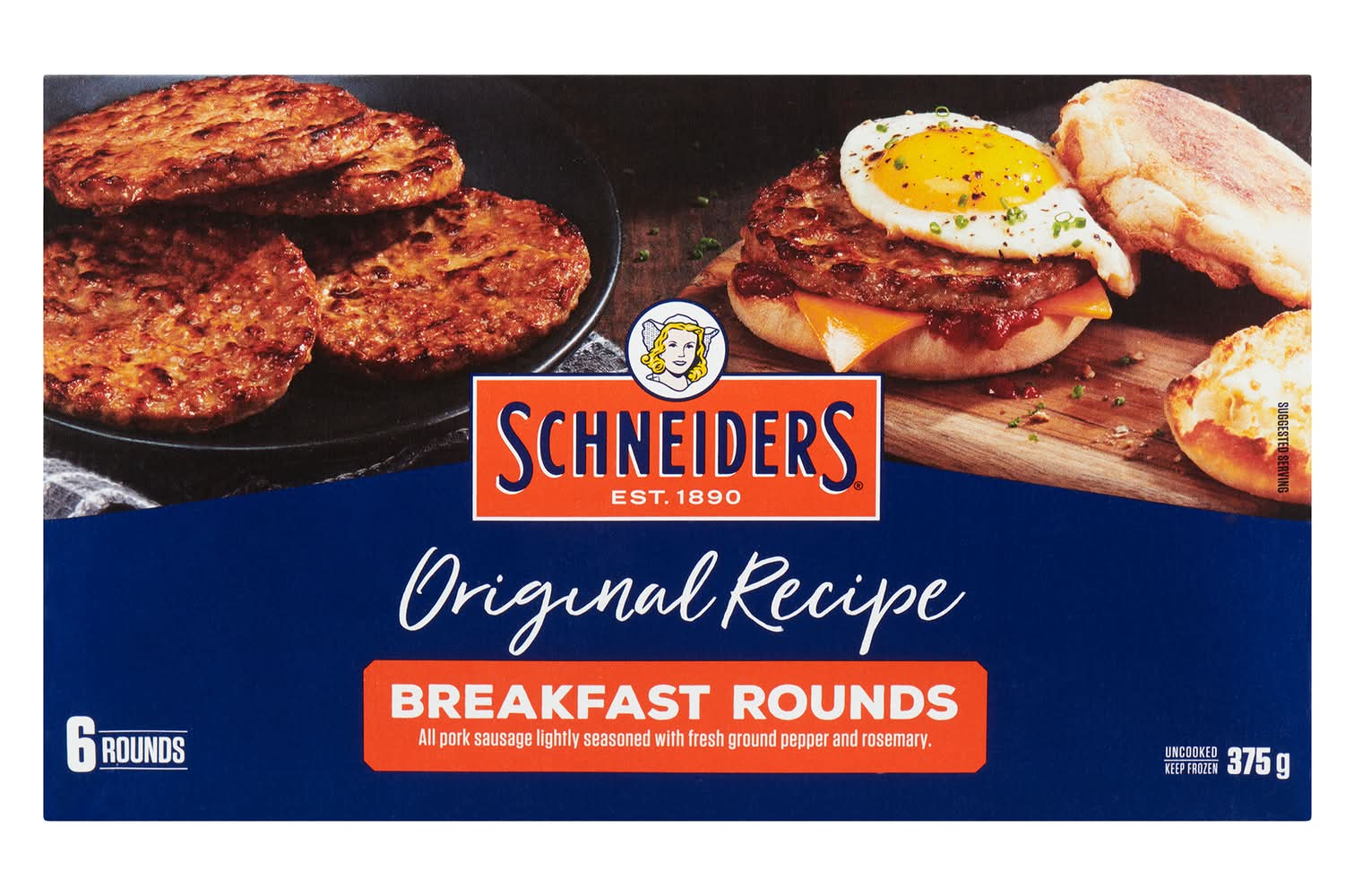 Schneider Original Recipe Breakfast Sausage Rounds (375 g, 6 ct)