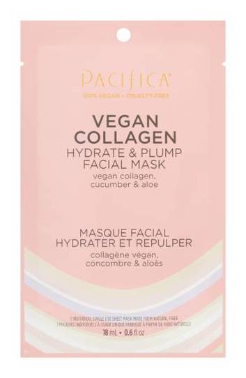 Pacifica Vegan Collagen Hydrate and Plump Facial Mask, Cucumber & Aloe (0.6 fl oz)