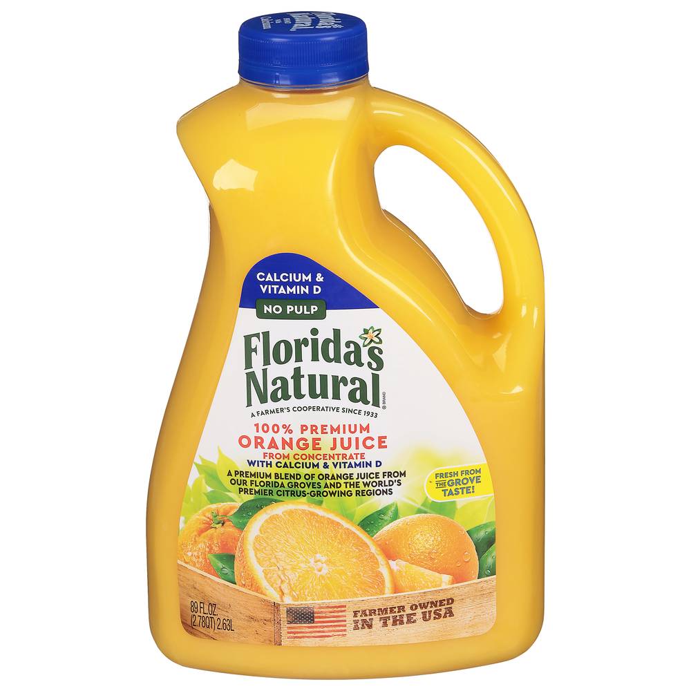 Florida's Natural No Pulp Orange Juice (89 fl oz)