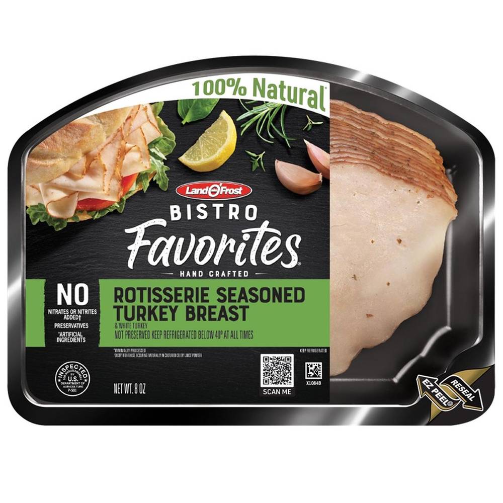 Land O' Frost Bistro Favorites Rotisserie Seasoned Turkey Breast (8 oz)