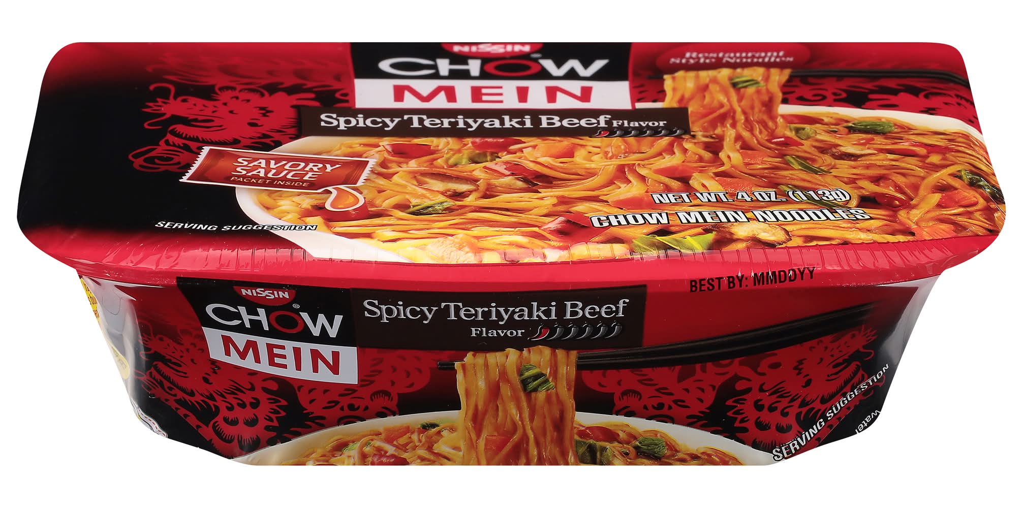 Nissin Spicy Teriyaki Beef Chow Mein (4 oz)