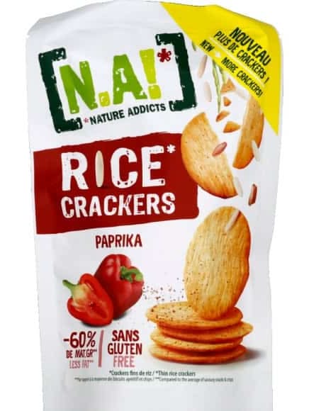 Nature Addicts - Rice crackers sans gluten, paprika (85g)