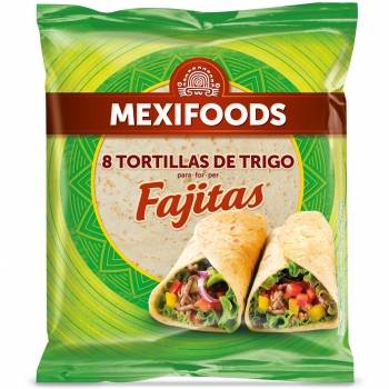 Tortillas de trigo para fajitas Mexifoods 8 ud.