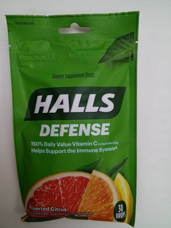 Halls Defense assorted citrus 30 drops