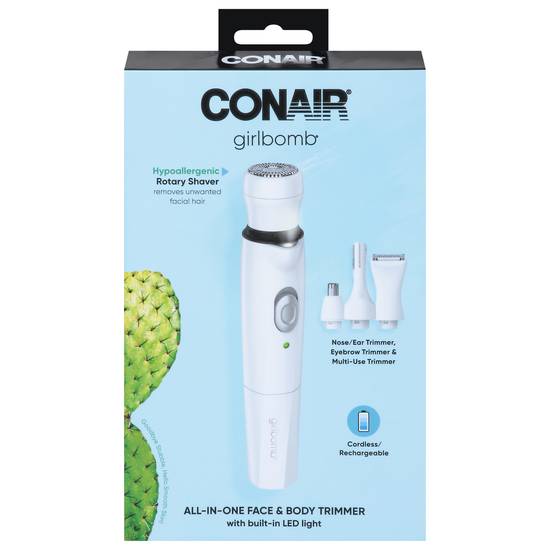 Conair Girlbomb All-In-One Rotary Shaver Face & Body Trimmer