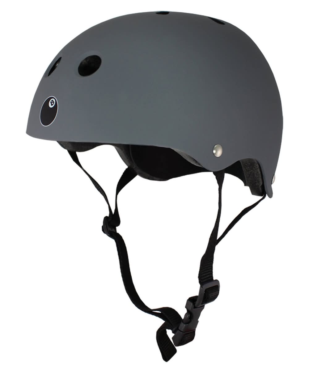 Eight Ball Kids' Helmet With Adjustable Strap, Gun Metal
