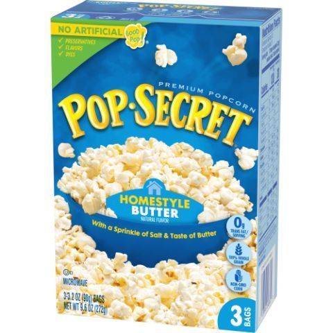 Pop Secret Popcorn Homestyle Butter 3 Count