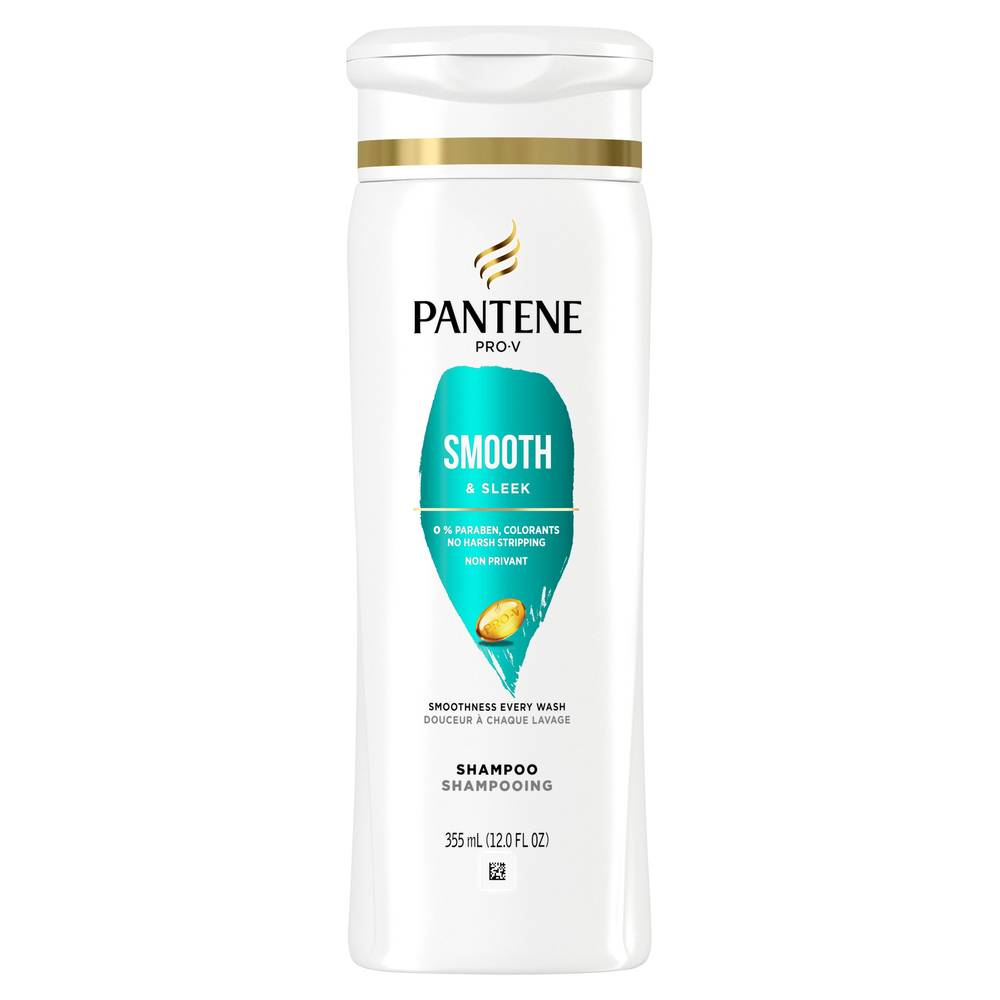 Pantene Pro-V Smooth & Sleek Shampoo, 12.0 OZ