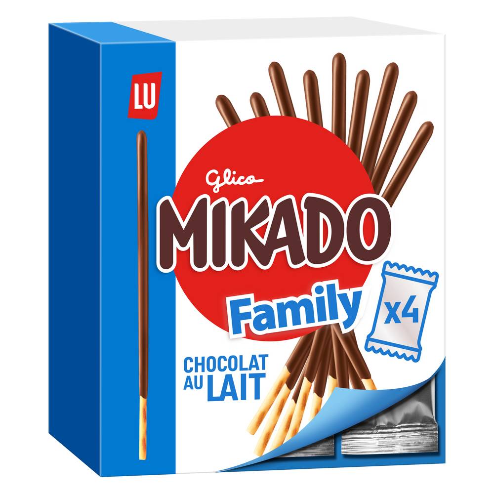 LU - Mikado biscuits nappés (chocolat au lait)