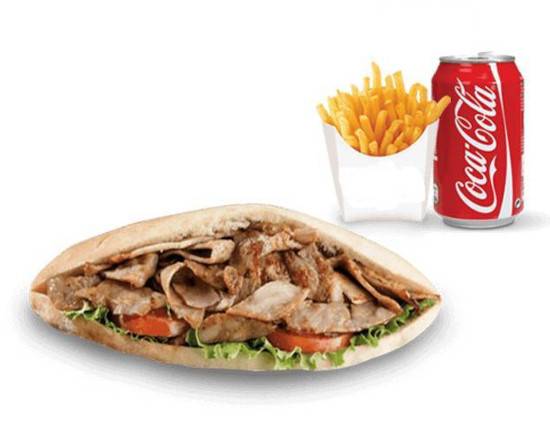 Menu Sandwich Kebab (kebab de poulet)