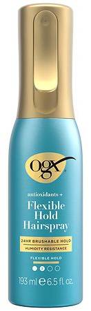 OGX Antioxidants + Flexible Hold Hairspray Anti Humidity Styling Spray (6.5 fl oz)