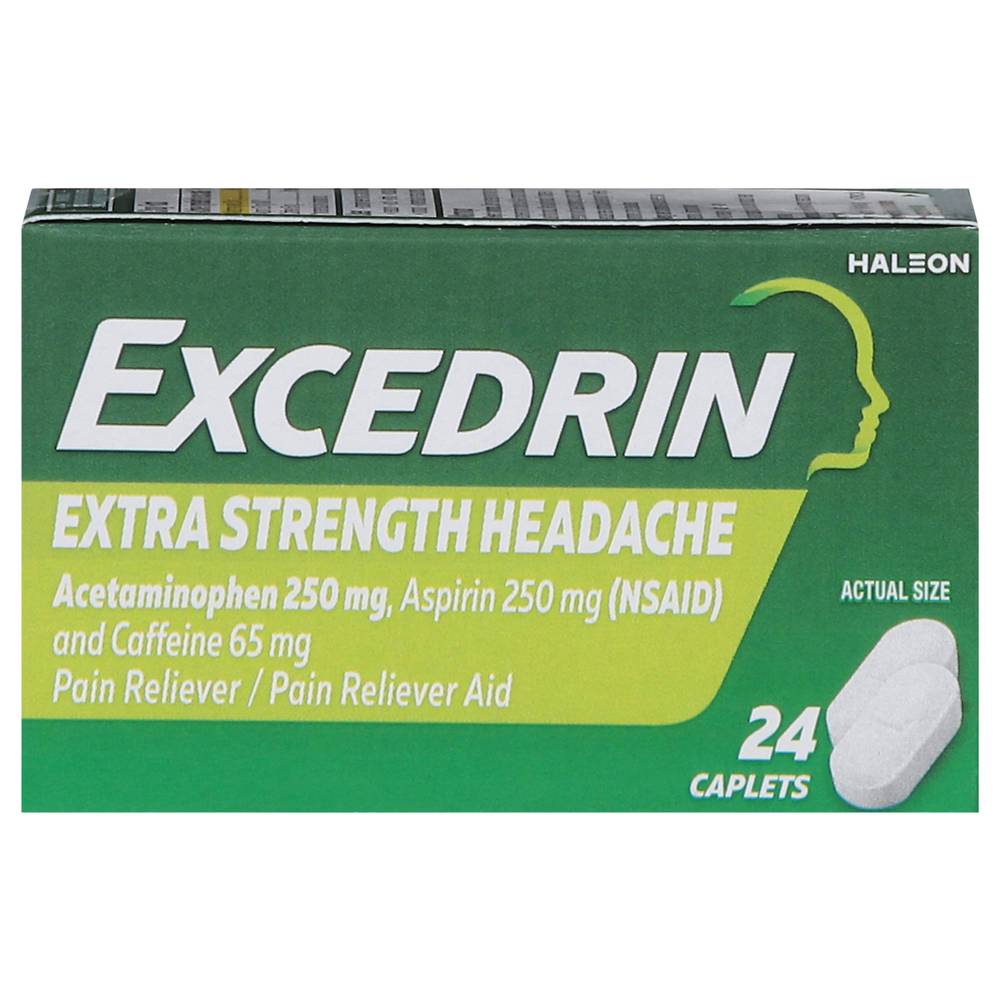 Excedrin Extra Strength Pain Reliever Aid Caplets (24 ct)