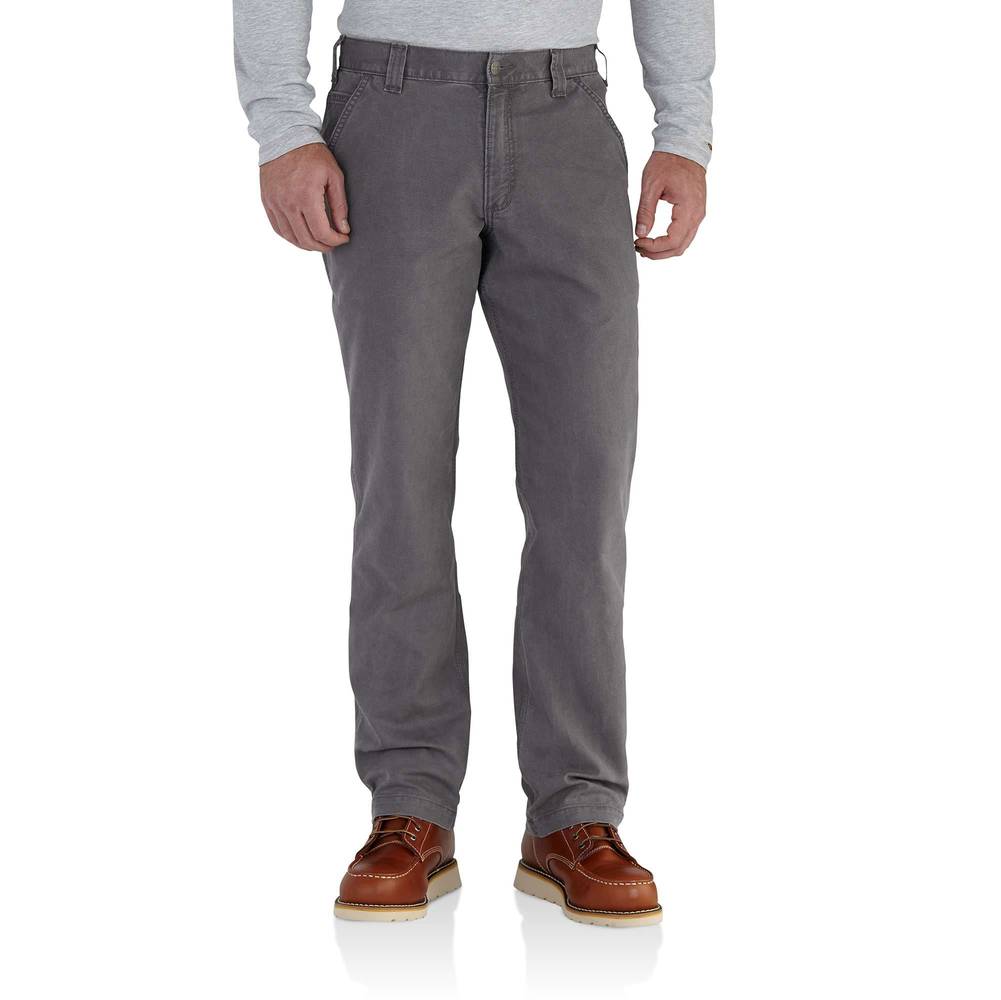 Carhartt Men's Relaxed Fit Gravel Canvas Work Pants (34 X 30) | 102291-039W34L30